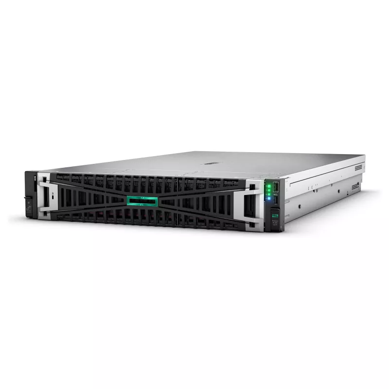 HPE ProLiant DL380 Gen11 2U Rack Server - Intel Xeon Silver 4510 12-Core 2.4GHz - 64GB DDR5 - 2x480GB SSD - MR408i-o - 2x1000W PSU