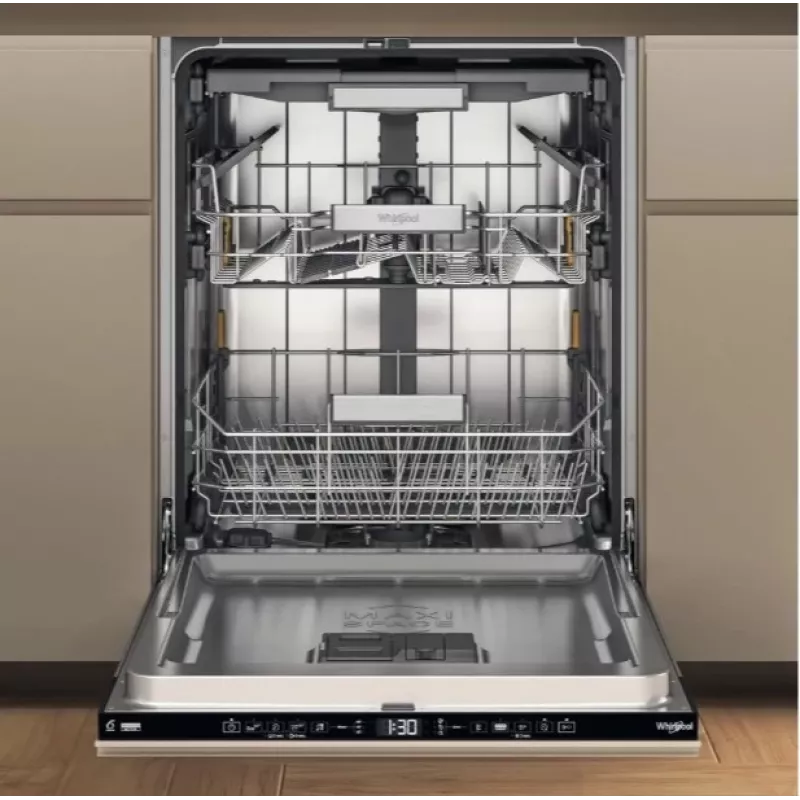 Whirlpool W7IHT40T Pilnībā integrējama trauku mazgājamā mašīna, 14 trauku komplekti, Energoefektivitātes klase C, 40 dB, NaturalDry
