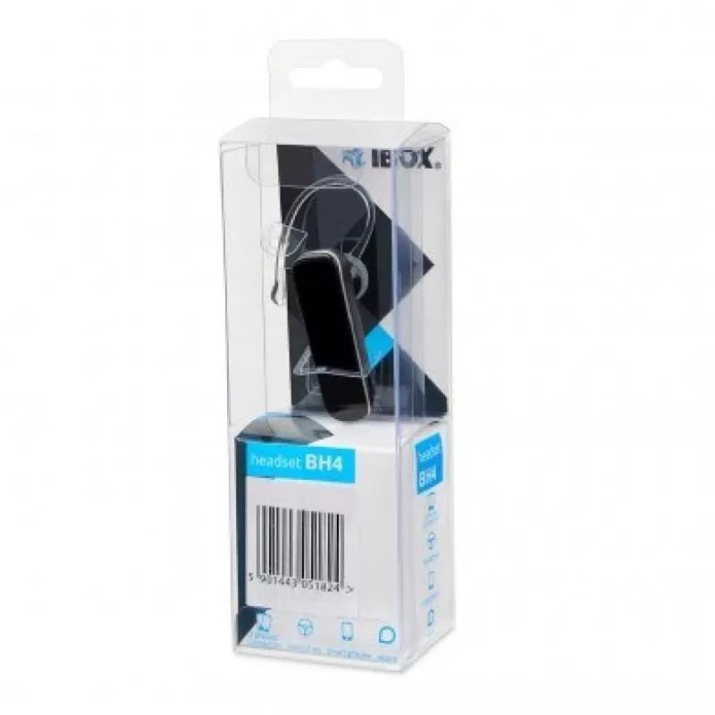 iBox BH4 Bluetooth Headset Wireless Ear-hook Black