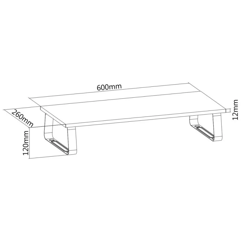 TECHLY ICA-MS 600TY Single Monitor Desk Mount - Black, 17 inch-32 inch, VESA 75x75/100x100, 9 kg Capacity