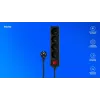 SAVIO LZ-14 4-Kontaktu Pagarinātājs ar 2 USB Portiem, 1.5m Kabelis, Balts