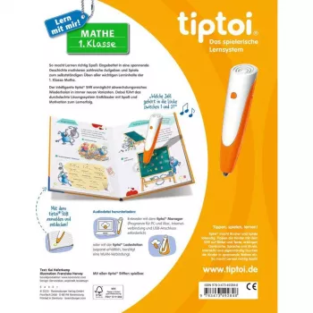RAVENSBURGER tiptoi Lern mit mir! Mathe 1. Klasse Interaktīvā mācību grāmata