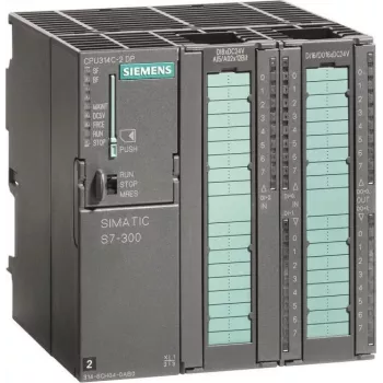 Siemens SIMATIC S7-300 CPU 314C-2 DP Compact CPU ar MPI, 24 DI/16 DO, 4 AI/2 AO, 96 KB darba atmiņa
