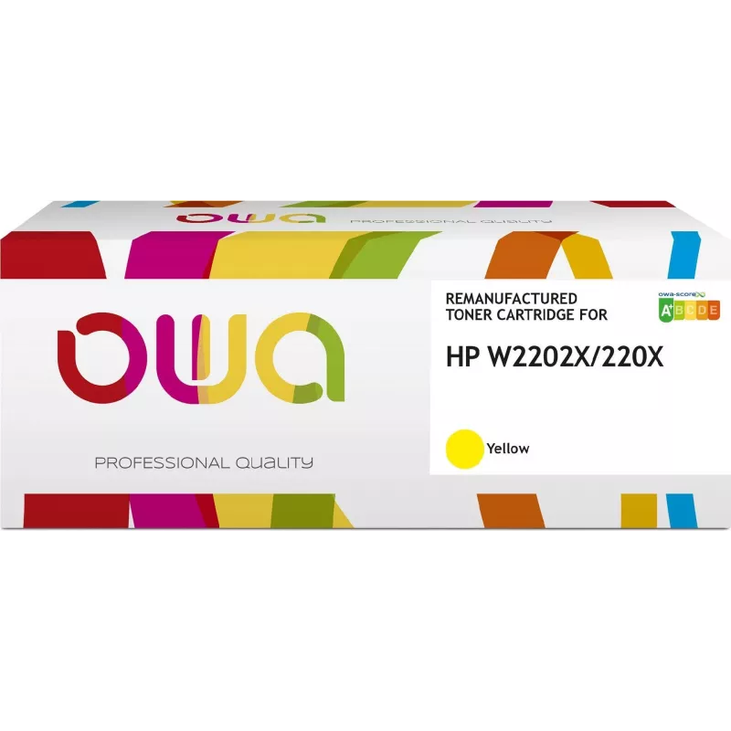 ARMOR ALL OWA saderīga tonera kasetne HP W2202X / 220X dzeltena (5500 lapas) (K16559OW)