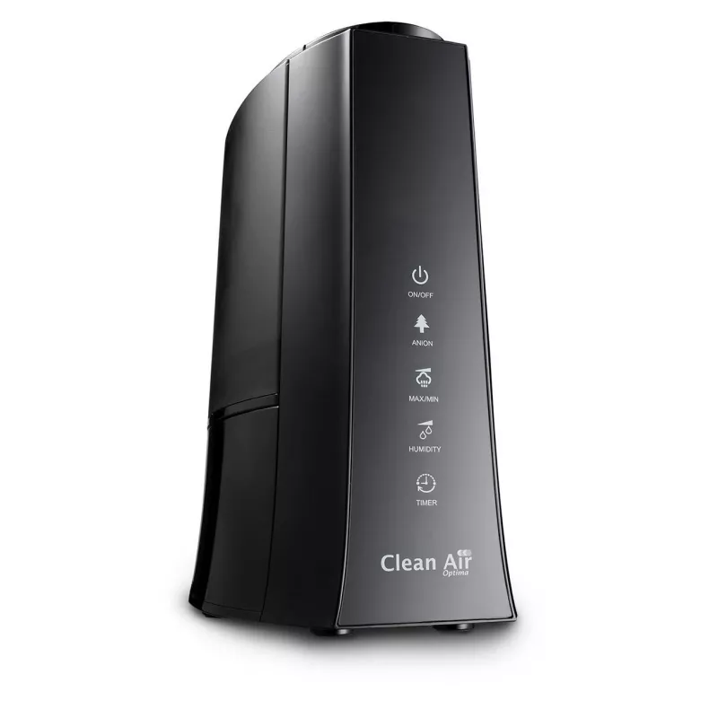 Clean Air Optima CA-603 Ultrasonic Humidifier with Ionizer, 5.5L, Cool & Warm Mist, Up to 60 m², Digital Touch Panel, Remote Control, Wi-Fi App