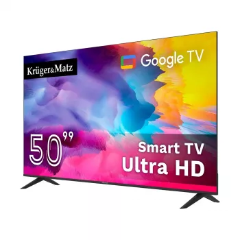 KRUGER & MATZ KM0250UHD-G 126 cm (50 inch) 4K UHD Smart TV Wi-Fi Melns