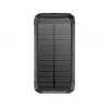 PowerNeed S20000Q 20000mAh āra saules enerģijas banka ar bezvadu uzlādi, QC3.0 un PD 20W, melna
