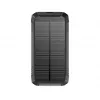 PowerNeed S20000Q 20000mAh āra saules enerģijas banka ar bezvadu uzlādi, QC3.0 un PD 20W, melna