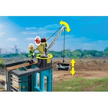 Playmobil Action Heroes 71650 Būvlaukuma rotaļu komplekts