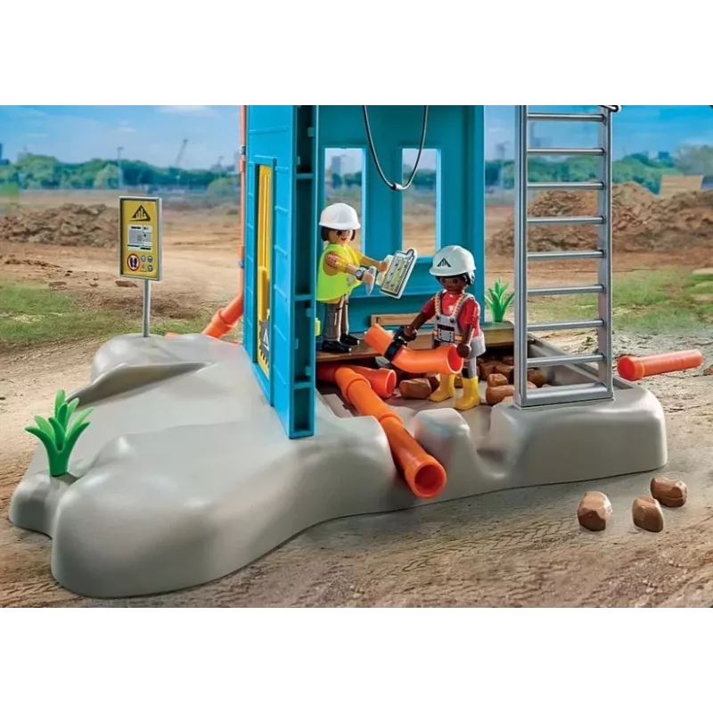Playmobil Action Heroes 71650 Būvlaukuma rotaļu komplekts