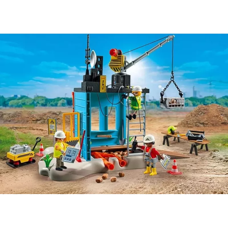 Playmobil Action Heroes 71650 Būvlaukuma rotaļu komplekts