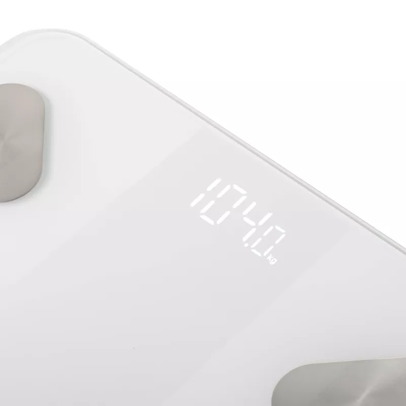 Adler Smart Bathroom Scale AD 8186 White – Bluetooth 4.2, Body Composition Analysis, 180 kg Capacity, Tempered Glass
