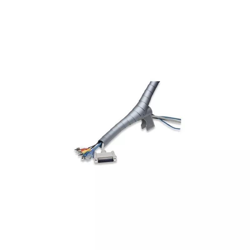 TECHLY Elastīgs kabeļu pārsegs 2,5m 25mm diametrs Melns