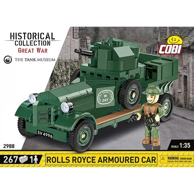 COBI KLOCKI Historical Collection Rolls-Royce Armoured Car 1920 Pattern Mk I Būvbloku komplekts (226 gab.)