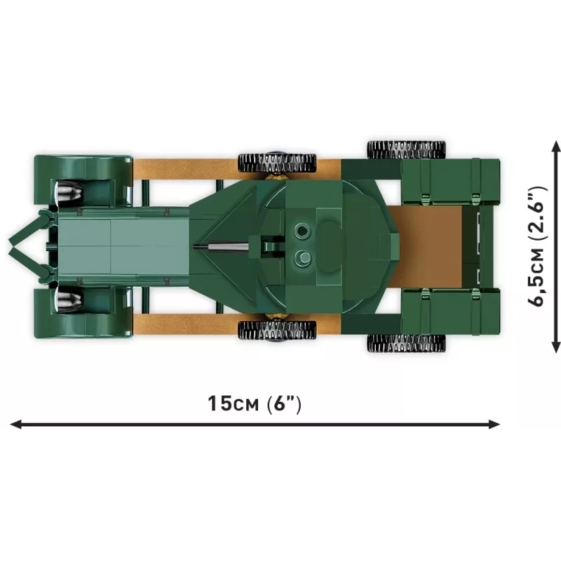 COBI KLOCKI Historical Collection Rolls-Royce Armoured Car 1920 Pattern Mk I Būvbloku komplekts (226 gab.)