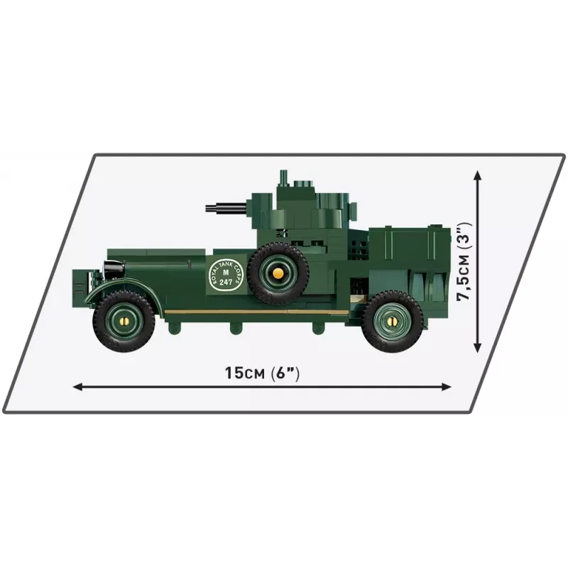 COBI KLOCKI Historical Collection Rolls-Royce Armoured Car 1920 Pattern Mk I Būvbloku komplekts (226 gab.)