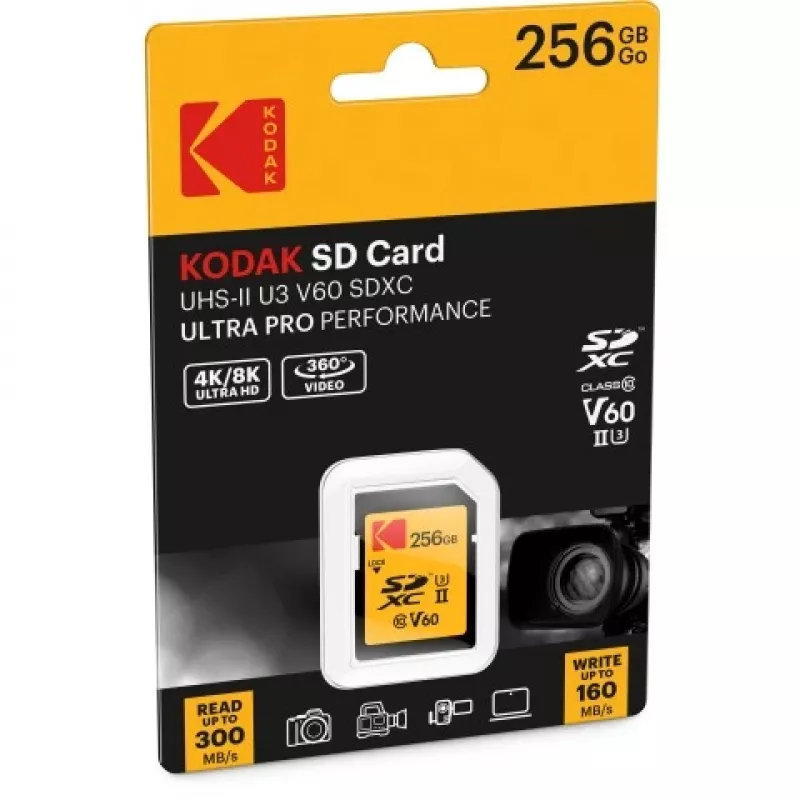 Kodak SDXC 256GB UHS-II U3 V60 Ultra Pro atmiņas karte