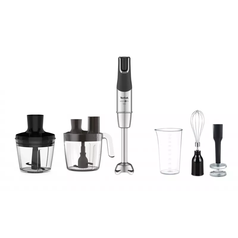 Tefal Infinity Force Pro 5in1 HB95LD38 rokas blenderis, 1200 W, melns/nerūsējošs tērauds