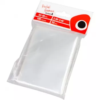 PEGASUS Clear Card Sleeves: Standard A (63x88 mm) = CCG, Transparent, 55 Pack