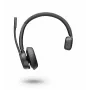 Poly Voyager 4300 UC Series 4310 Microsoft Teams — bezvadu Bluetooth austiņas ar trokšņu slāpējošu mikrofonu, melnas