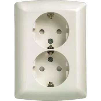 Siemens Schuko dubultā kontaktligzda 10/16A 250V 5UB2211 - Barošanas avota piederumi