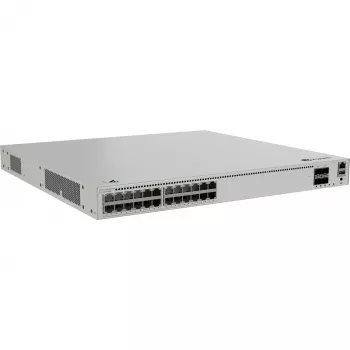 Huawei eKitEngine S310-24PN4X pārvaldāms L2+ PoE+ slēdzis - 24x 2.5G PoE+ porti + 4x 10G SFP+ augšupielādes, 400W PoE budžets, montējams statīvā