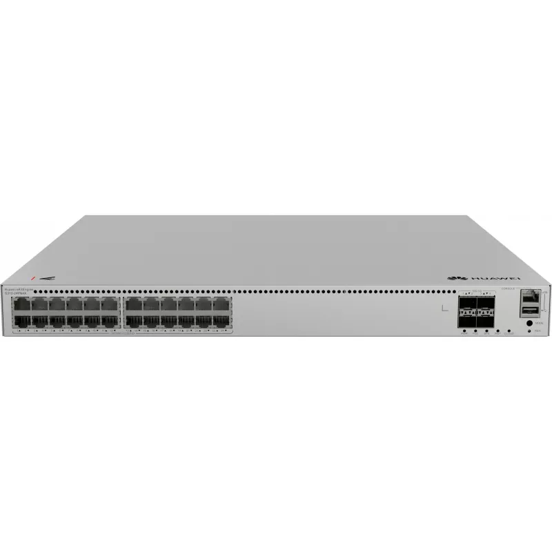 Huawei eKitEngine S310-24PN4X pārvaldāms L2+ PoE+ slēdzis - 24x 2.5G PoE+ porti + 4x 10G SFP+ augšupielādes, 400W PoE budžets, montējams statīvā