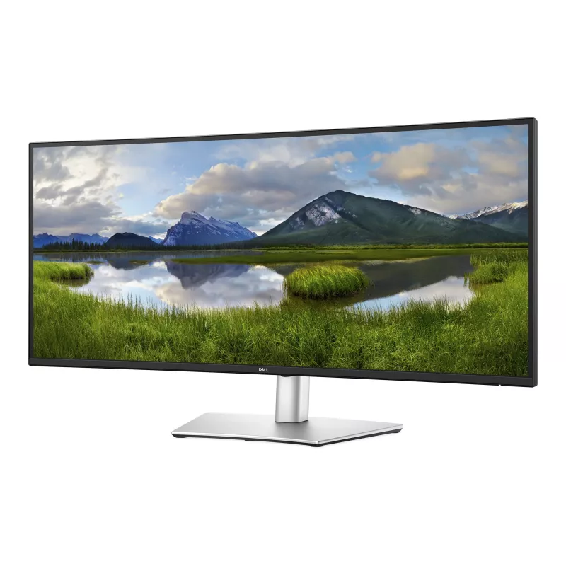 Dell P3425WE 34 inch IPS 21:9 100 Hz 5 ms 3440x1440 WQHD USB-C Hub Monitor ar 90W barošanu, augstuma regulēšanu, pagriešanu, slīpumu, 5 gadu garantija