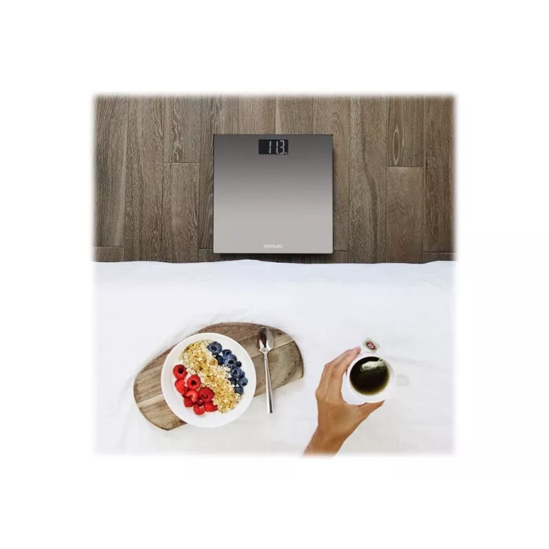 Cecotec Surface Precision 9200 Healthy Smart Ķermeņa sastāva svari, 180 kg ietilpība, Bluetooth, Sudraba