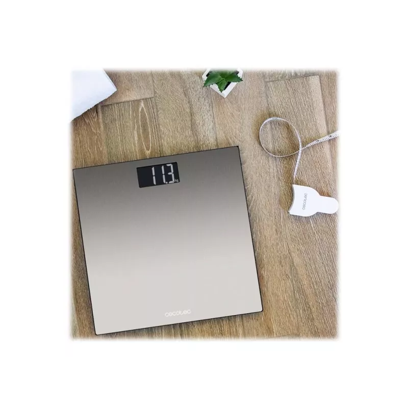 Cecotec Surface Precision 9200 Healthy Smart Ķermeņa sastāva svari, 180 kg ietilpība, Bluetooth, Sudraba
