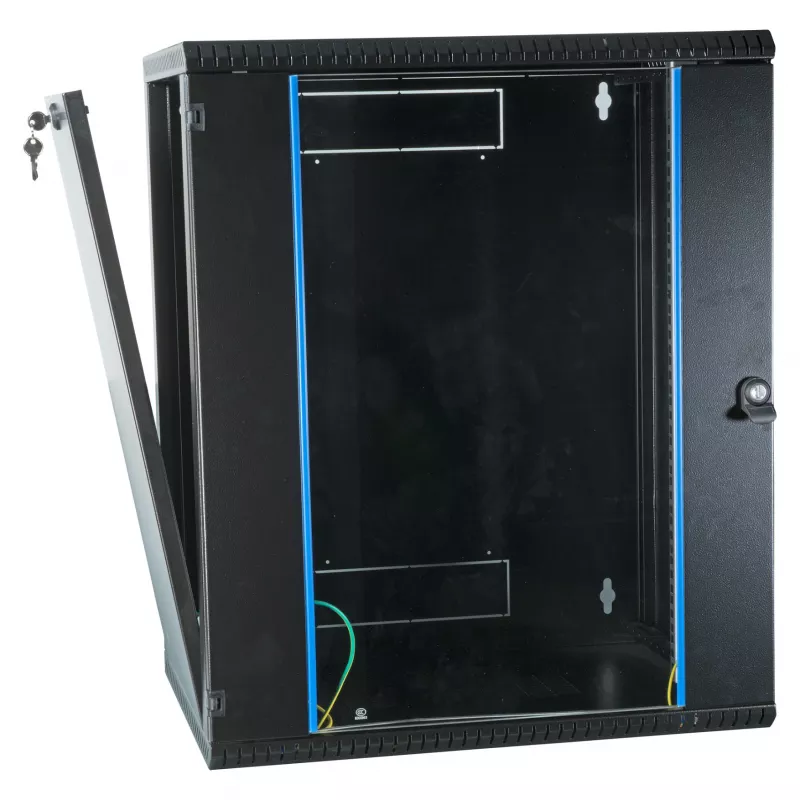 EFB 19 inch sienas stiprinājuma korpuss 18U, fiksēts, 1-daļīgs, RAL 9005, dziļums 600 mm