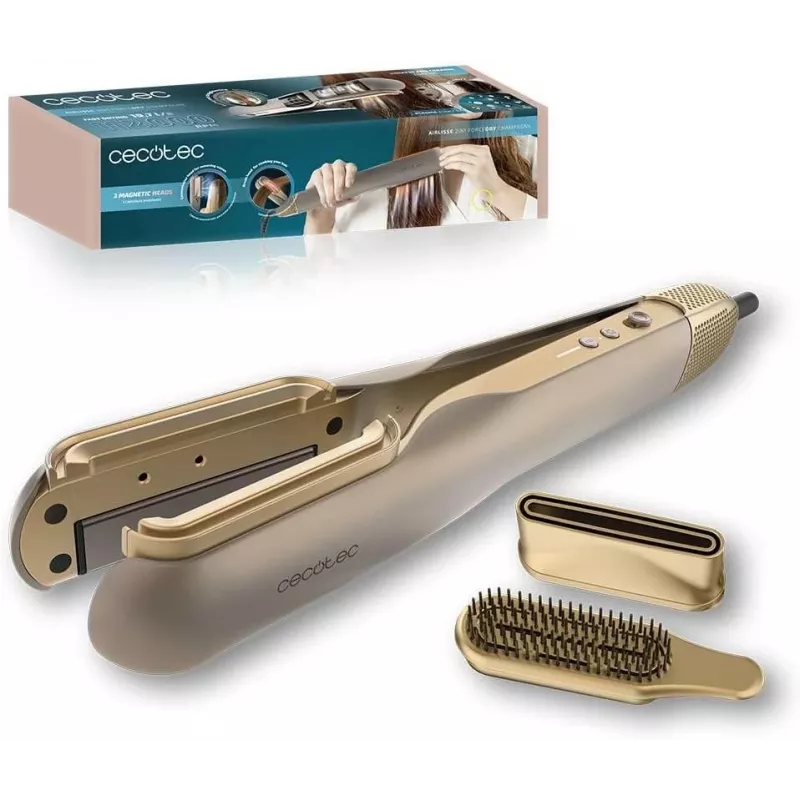 Cecotec Air Straightener AirLisse 2in1 ForceDry Champagne 1000W Keramika Bēšs