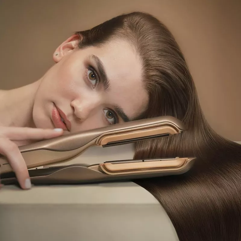 Cecotec Air Straightener AirLisse 2in1 ForceDry Champagne 1000W Keramika Bēšs