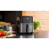 Cecotec Cecofry Full InoxBlack 5500 Pro Karstā gaisa fritieris, 1700 W, 5.5 L, Melns/Nerūsējošais tērauds