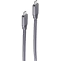 ShiverPeaks USB-C uz USB-C kabelis, USB 3.2 Gen 2, 5,0 m, melns