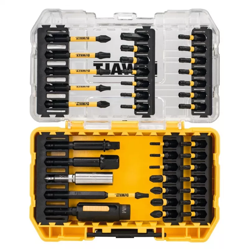 DEWALT DT70733T-QZ 38 gabalu skrūvgriežu uzgaļu komplekts ar magnētisko uzgaļu turētāju