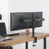 Maclean MC-884 Viena monitora galda stiprinājums 17-32 inch ekrāniem, melns, gāzes atspere, USB 3.0