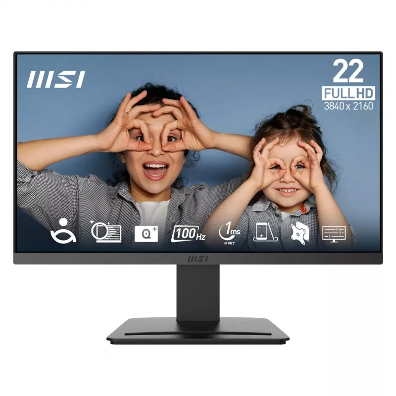 MSI PRO MP223 E2 21.45 inch VA Full HD 100Hz monitors Melns
