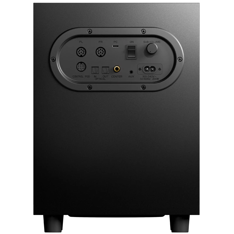 SteelSeries Arena 9 5.1 kanālu skaļruņu sistēma ar bezvadu zemfrekvences skaļruni, Bluetooth 5.0, RGB apgaismojumu, melna