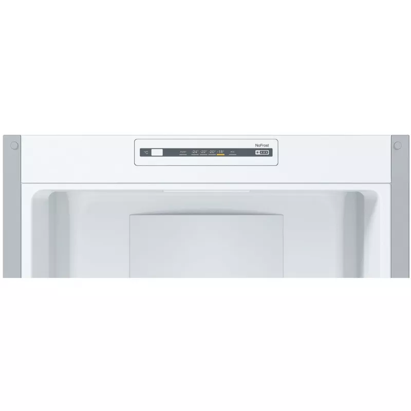 Bosch KGN36NLEA Serie 2 Ledusskapja-saldētavas kombinācija, nerūsējošā tērauda izskats, 308 L kopējā neto ietilpība, energoefektivitātes klase E