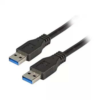 EFB Elektronik Premium USB 3.0 kabelis USB-A uz USB-A 1,0m Melns