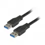 EFB Elektronik Premium USB 3.0 kabelis USB-A uz USB-A 1,0m Melns