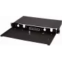 LogiLink FB0001B 19 inch 1U Izvelkama optiskās šķiedras savienojuma kārba, tukšs korpuss, melna