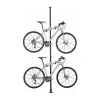 Topeak Dual-Touch Floor-to-Ceiling Bike Stand for 2 Bikes, Black/Silver
