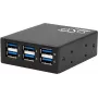 Exsys USB 3.2 Gen 1 Hub ar 15kV ESD aizsardzību, DIN-Sliedes stiprinājums, 6 porti (EX-11246HMS)