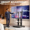ONKRON TS2811E-B Mobilais TV statīvs 50-120 collu ekrāniem, melns