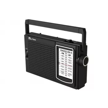 ELTRA Radio IZA-5 Black Portable FM Radio ar AM LW joslām, AUX ieeju, bateriju/tīkla barošanu