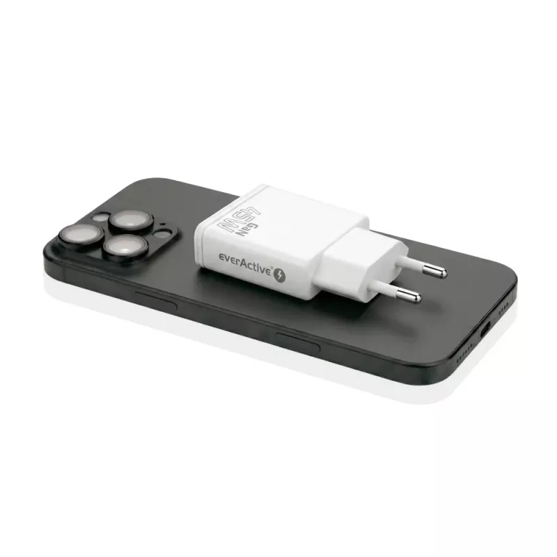 EVERACTIVE GaN QC3.0 45W USB-C sienas lādētājs SC-460Q Balts
