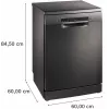 Bosch SMS4ENC06E Brīvi stāvoša trauku mazgājamā mašīna, 13 trauku komplekti, 44 dB, Sudraba Inox