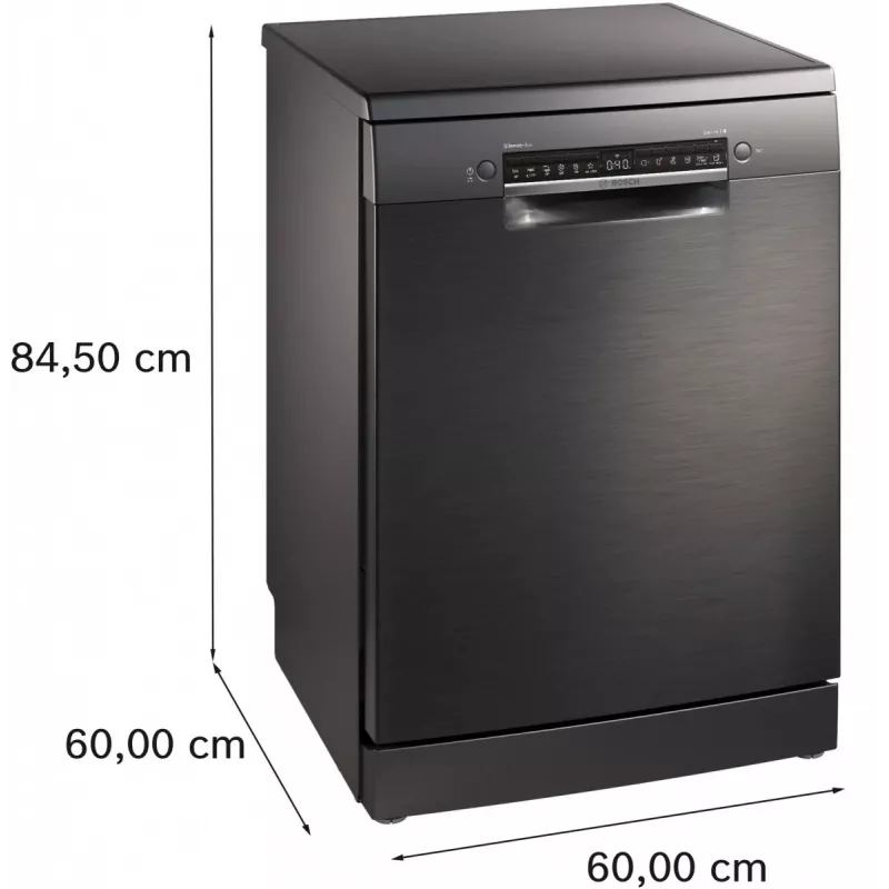 Bosch SMS4ENC06E Brīvi stāvoša trauku mazgājamā mašīna, 13 trauku komplekti, 44 dB, Sudraba Inox
